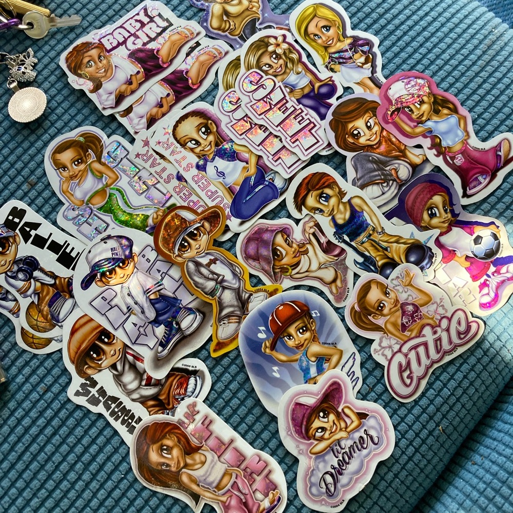 HUGE VINTAGE LOT STICKERS